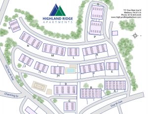 Highland Ridge Apartments site map